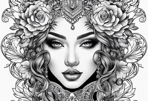 Feminine style tattoo idea