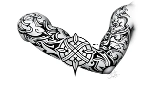 tibetan endless knot tattoo idea