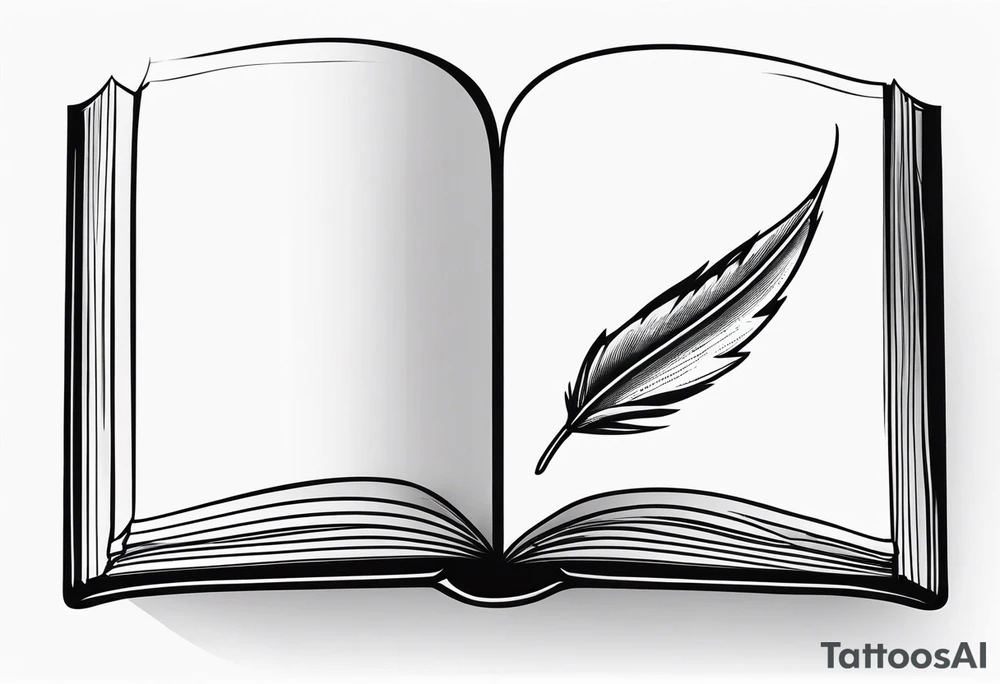 Books or Quill tattoo idea