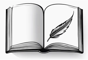 Books or Quill tattoo idea