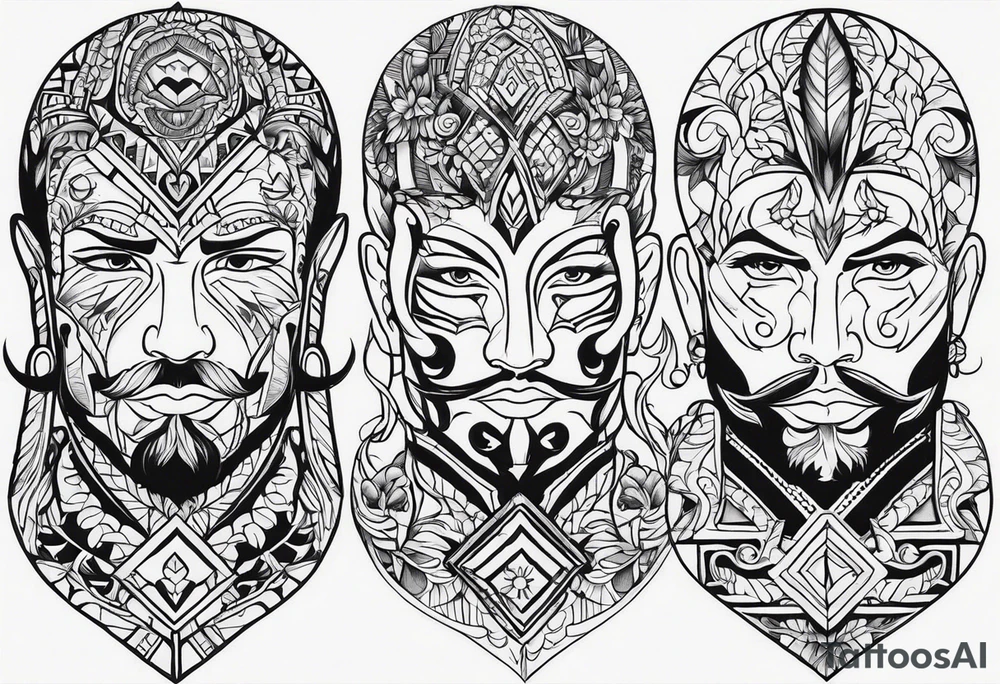 Western butt cheek tattoo for men tattoo idea