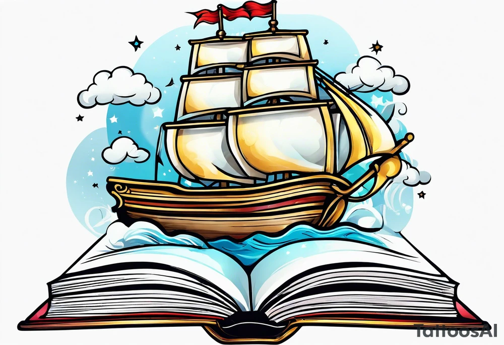 open book tattoo idea