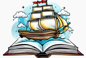 open book tattoo idea