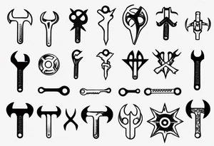 wrench tattoo idea