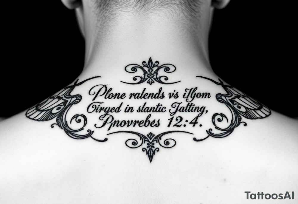 proverbs 12:4 tattoo idea