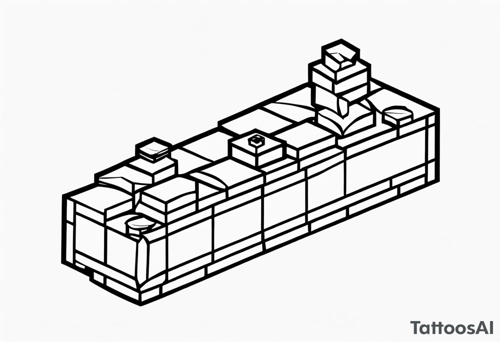 Lego brick and crossfit tattoo idea