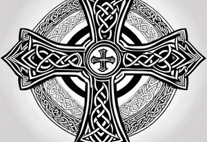 Celtic cross tattoo idea