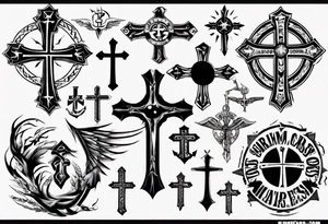 Cross, family, Marine Corps tattoo idea