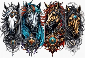 Four horsemen tattoo idea