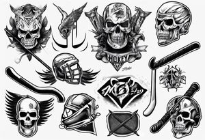 Memorai Hockey Tattoo tattoo idea