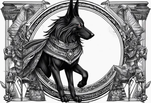 Batalla Anubis and ra tattoo idea