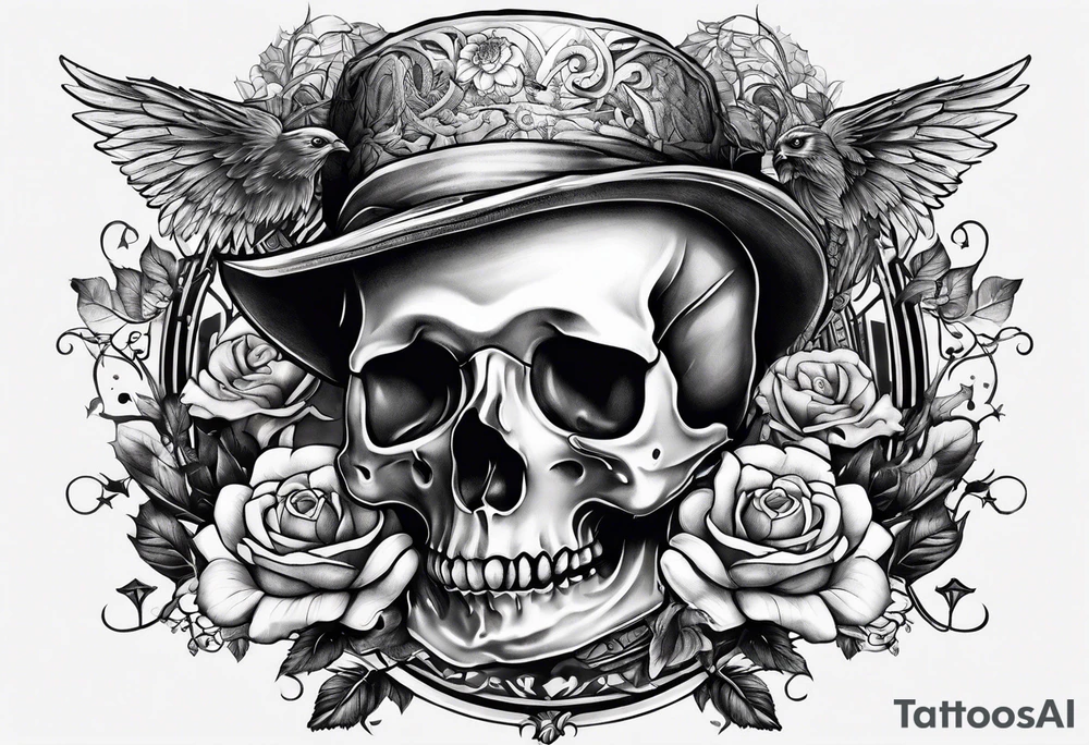 Memento Mori, With a time skip in the middle of it tattoo idea