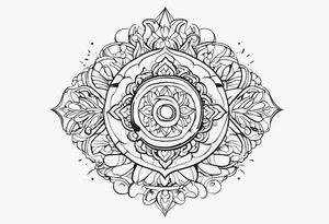 design a karma tatoo but not very detailed tattoo idea