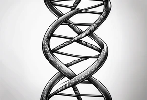 Dna strand tattoo idea