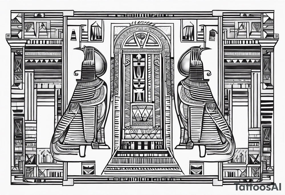 ancient egyptian tattoo on arm tattoo idea
