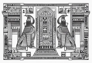 ancient egyptian tattoo on arm tattoo idea