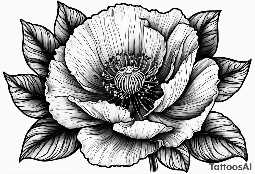 Poppy tattoo idea