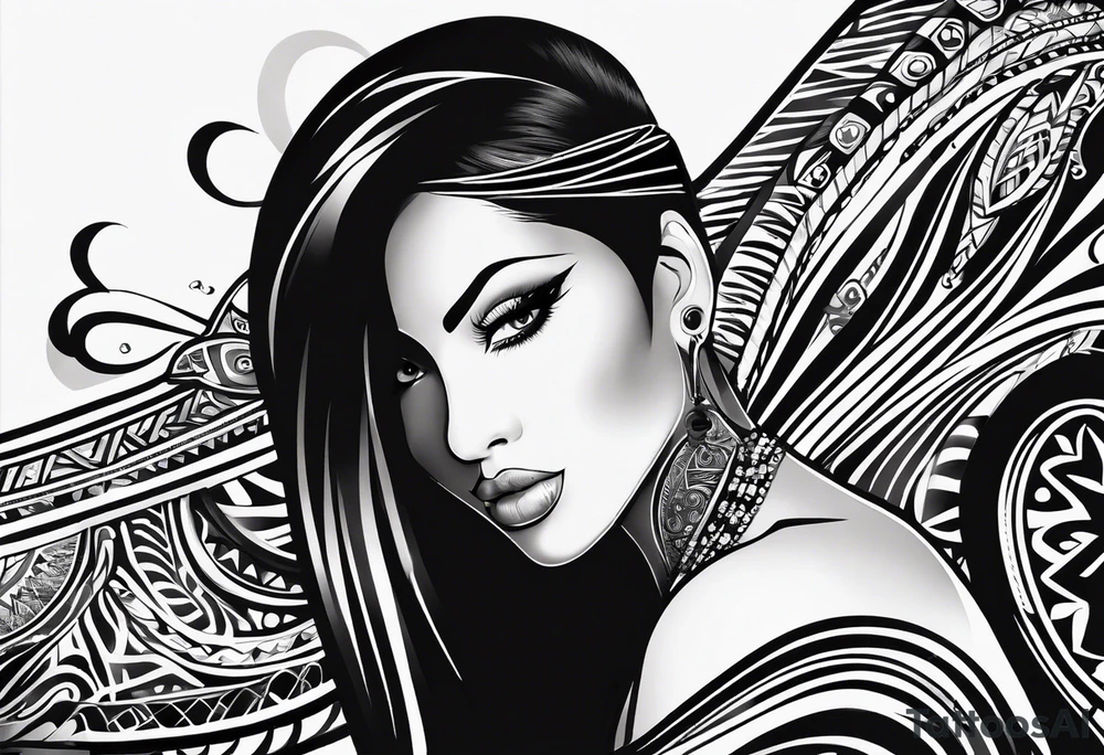 Could you make a tribal tattoo that the tribal pattern make the name Grace tattoo idea