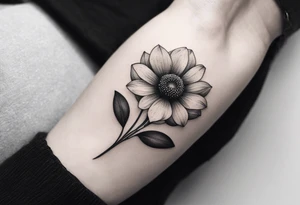 “Illustrate a tiny, delicate tattoo of a wildflower with fine details and minimalistic design, ideal for a subtle statement.” tattoo idea