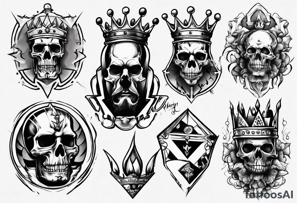 pawn and king tattoo idea