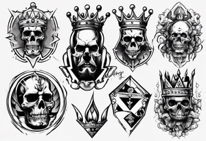 pawn and king tattoo idea