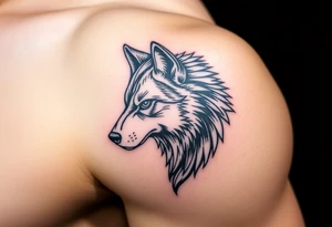 Wolf tattoo idea