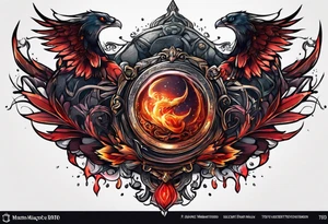 arcane blood magic tattoo idea