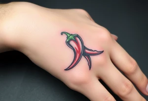 Chili pepper and fire tattoo idea
