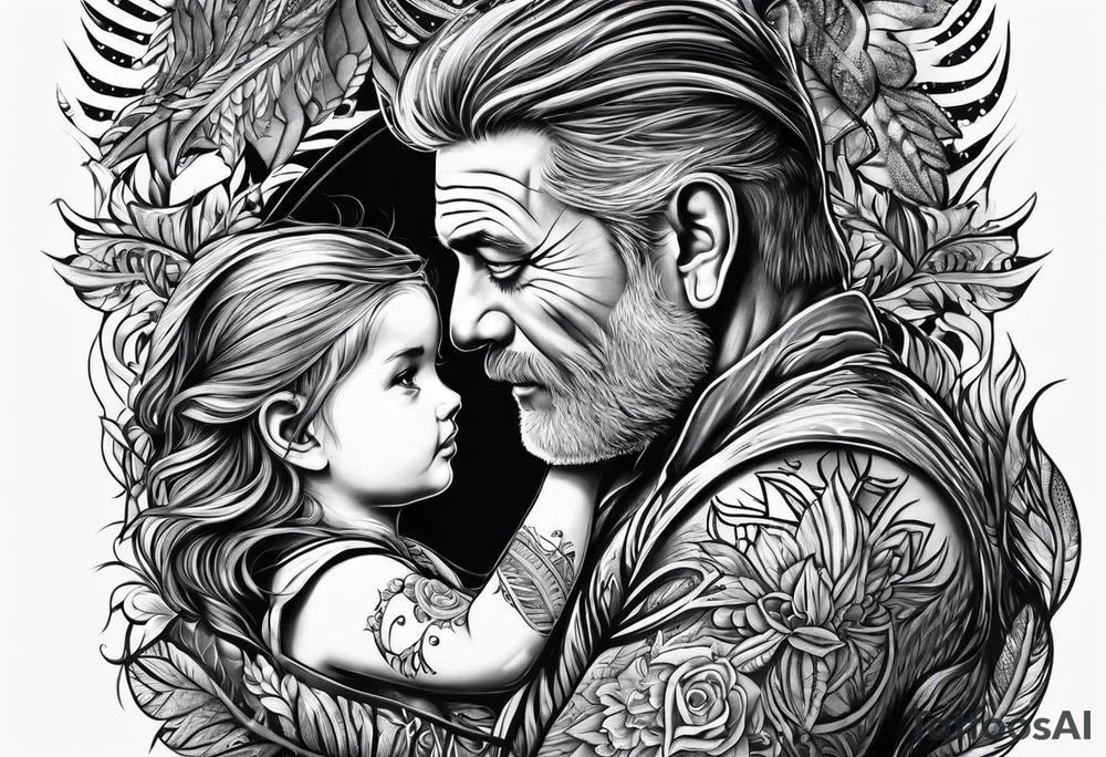 Father daughter Forrest tattoo idea