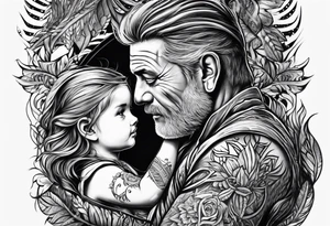 Father daughter Forrest tattoo idea