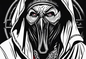 ghostface killer from scream tattoo idea