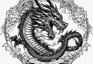 Dragon spine tattoo idea