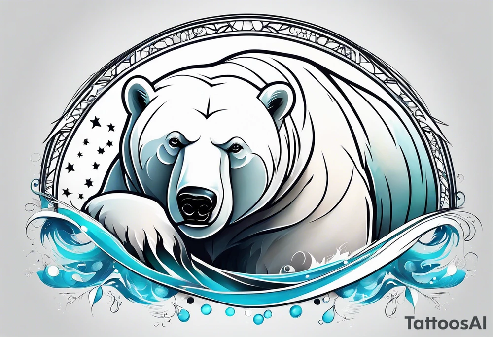 polar bear in italy tattoo idea