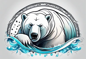 polar bear in italy tattoo idea