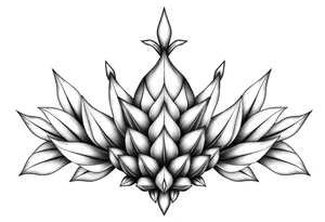 Crown pineapple vagina anus tattoo idea
