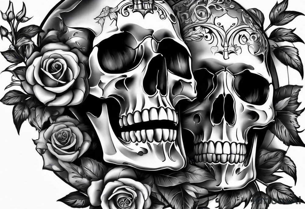 memento mori themed tattoo for my back. Would like the word included plus two hands coming together. One skeleton the other real. would also like a sword/something similar going down my spine tattoo idea