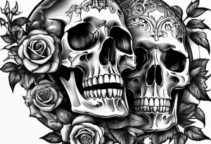 memento mori themed tattoo for my back. Would like the word included plus two hands coming together. One skeleton the other real. would also like a sword/something similar going down my spine tattoo idea