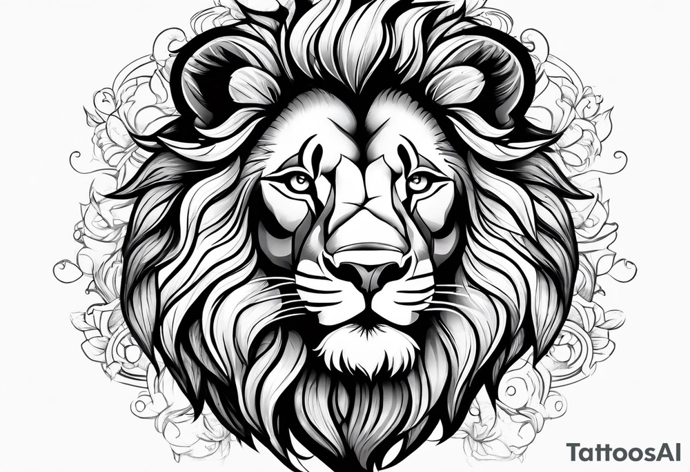 Lion profil tattoo idea