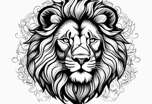 Lion profil tattoo idea