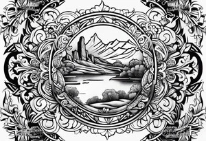 Texas themed sleeve tattoo idea