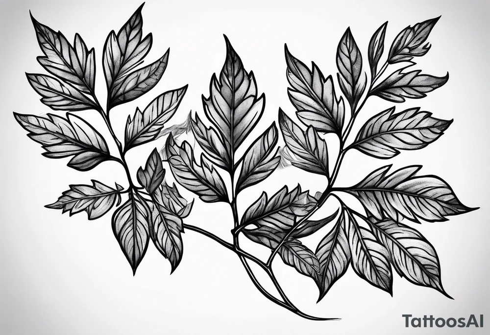 Rowan leaf tattoo idea