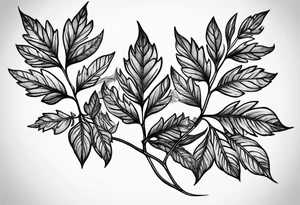 Rowan leaf tattoo idea