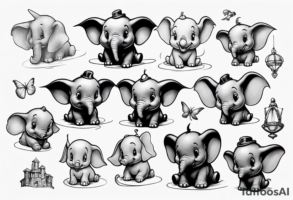 disney dumbo tattoo idea