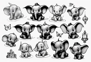disney dumbo tattoo idea
