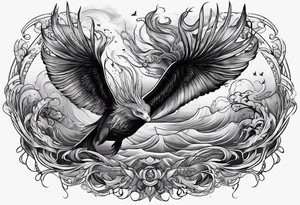 Mythical sea creatures tattoo idea