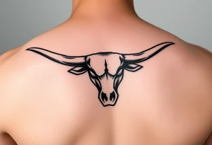 Football tattoo of the Texas longhorn tattoo idea