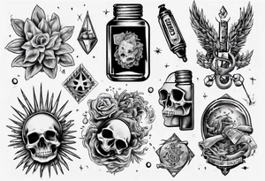 drugs and money tattoo idea