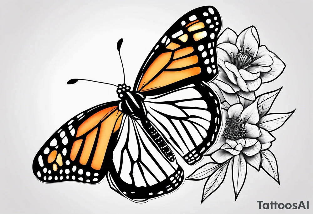 monarch butterfly tattoo idea