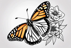 monarch butterfly tattoo idea