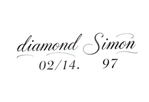 diamond Simon 02/14/97 tattoo idea